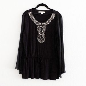 Boston Proper Embellished Top